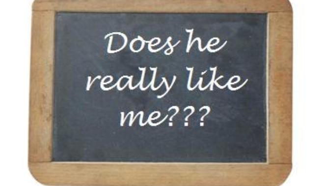 The answer to the question: Does he/she like me?