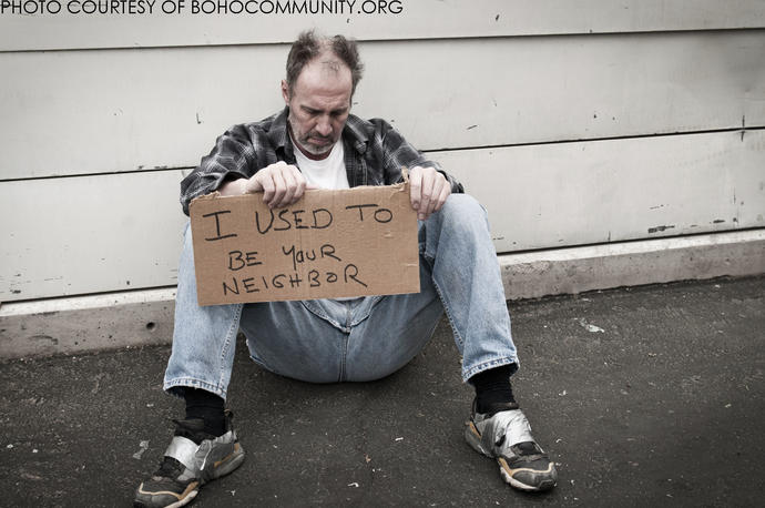 "Homeless people" scams