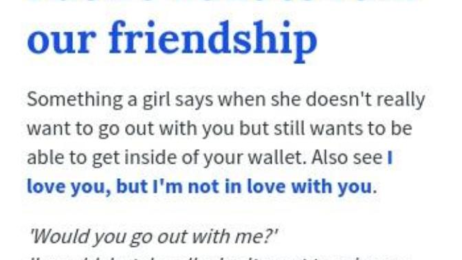 Why "you ruin our friendship" is a selfish thing to say