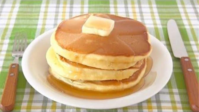 Fluffy Nutty Cinnamon Pancakes (If you're allergic to nuts just don't add in any nuts).