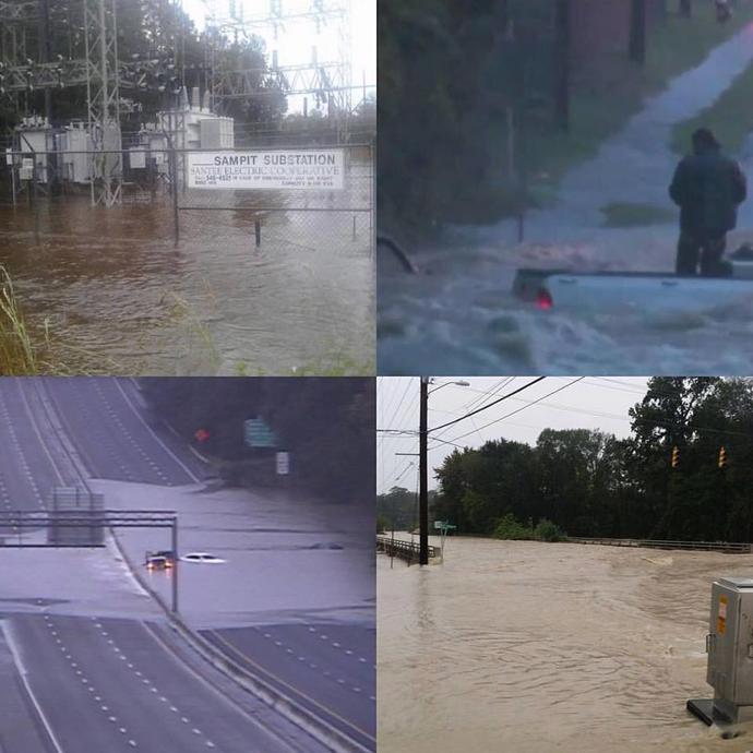 Scenes from the storm: The Carolinas flooded!