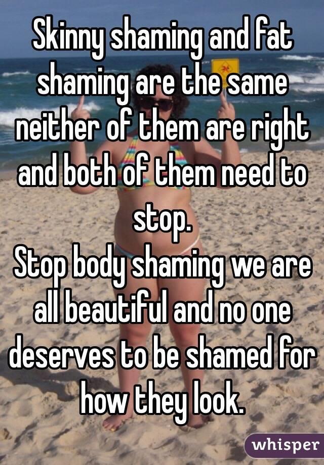 Skinny shaming is a thing