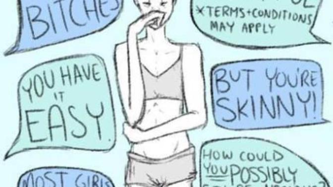 Skinny shaming is a thing