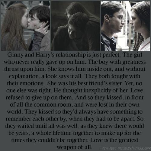 Why Ginny deserves Harry Potter