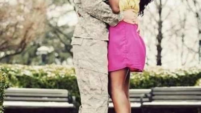 The joys of being with a tall guy!