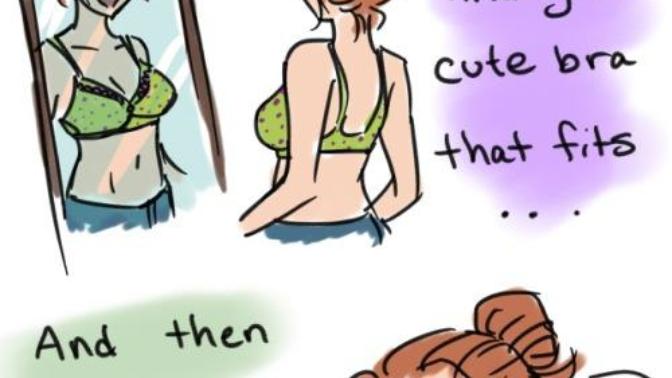 Dear Bra Manufacturers! Why do you charge busty girls a fortune on the things we need; bras?