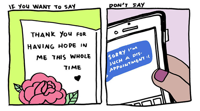 Don't say "Sorry" if you want to say "Thank You"