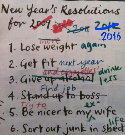 A Resolution To Remember...