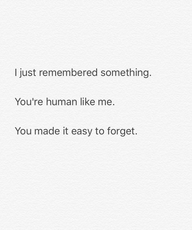 I Guess You are Human. (Personal)