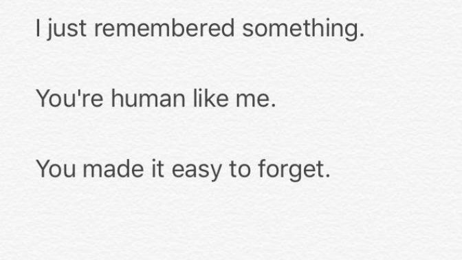 I Guess You are Human. (Personal)