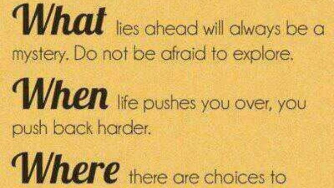 The Put Down...