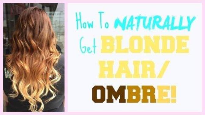 How To Lighten Your Hair Naturally