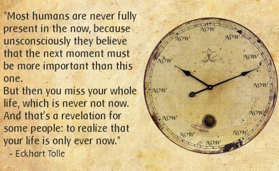 Spend your meaningful moments living in the now and with the people you care about - otherwise by the time you realize it, those moments will be gone.