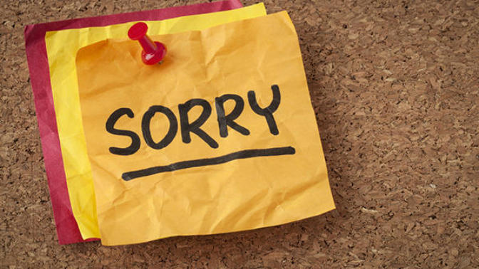 How to apologize correctly