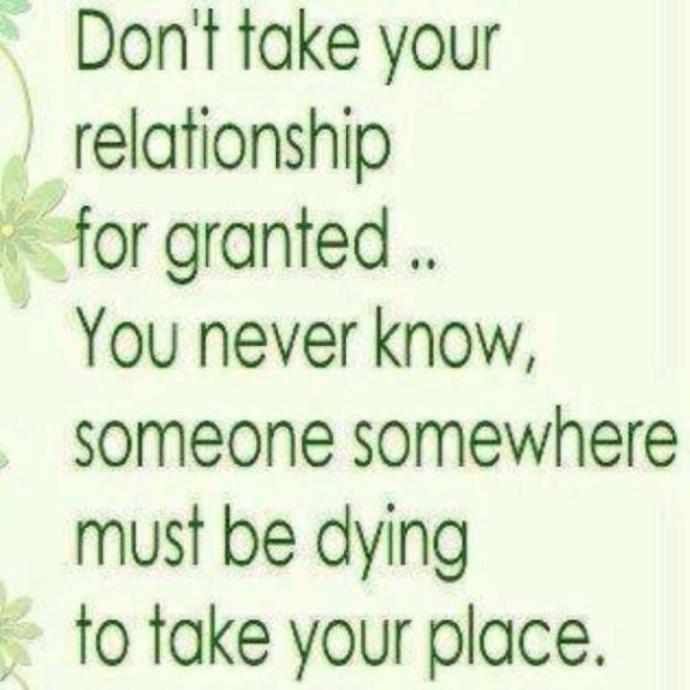 Taking Things for Granted: Relationship Edition<br />