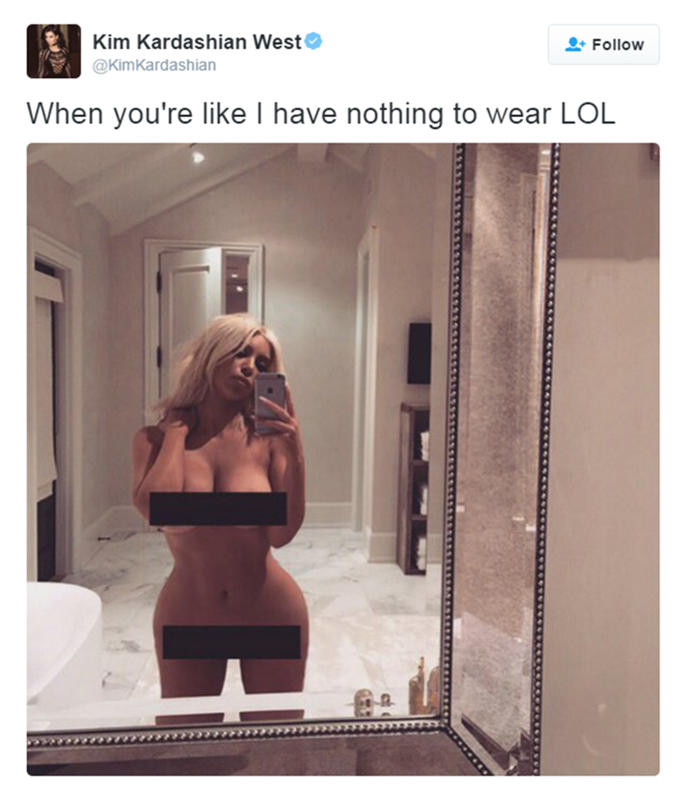 Thoughts on Kim Kardashian posting another nude selfie. Funniest reactions to it.