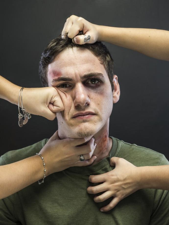 When A Man Hits A Woman, He's No Longer A Man, Right?