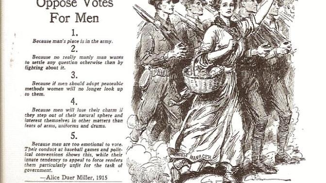 Why Men Should Not Have the Right to Vote (Satire)