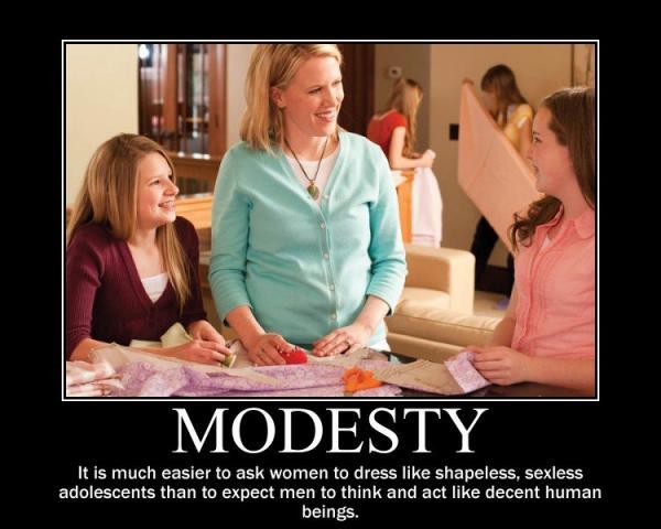 Modesty Empowers Females Because it Makes it Easier to Behave in a More "Masculine Manner"
