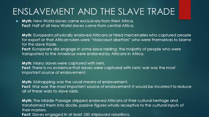 Black Lives Matter, But Is The History About Slaves Really True?