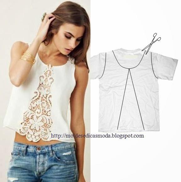 12 DIY T-Shirt Refashion Ideas