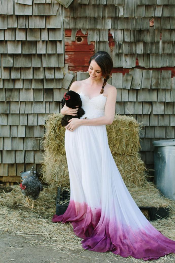 12 Gorgeous Tie Dye Wedding Dresses