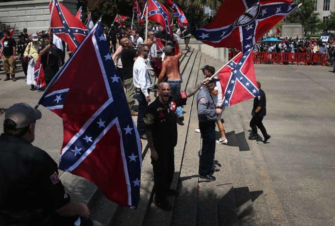 Shut up about liberals rioting in the streets and we'll shut up about the KKK and Neo-Nazis who love conservatism.