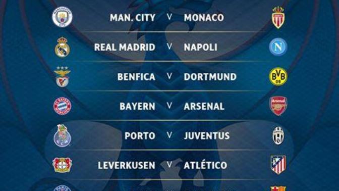 The official result of the UCL draw