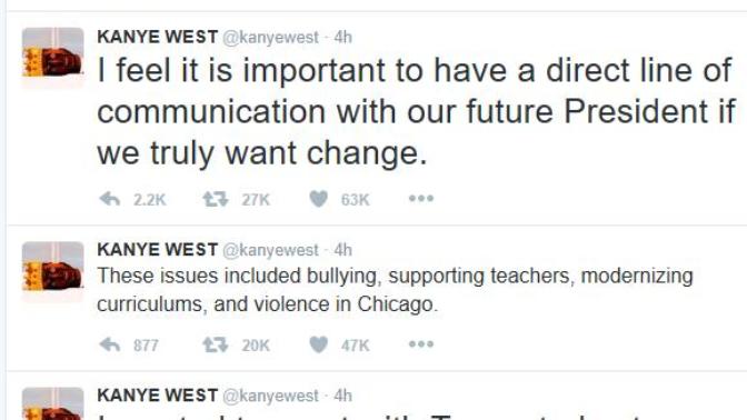 Kanye West explains why he visited Donald Trump