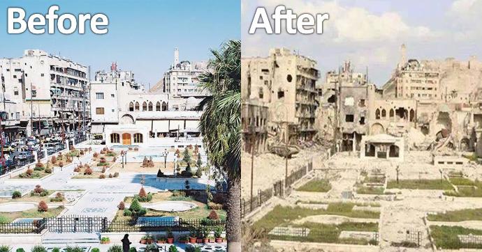 War does no one good; The heartbreaking ruins of a 4,000-year-old city of Aleppo finally ends after four and a half years.