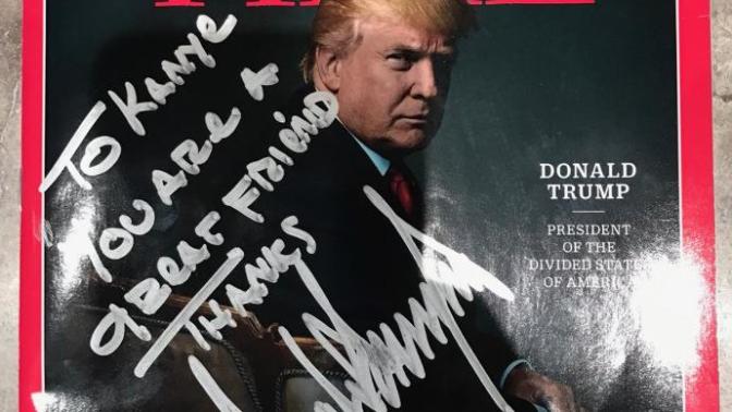 Donald Trump sends gift to Kanye West