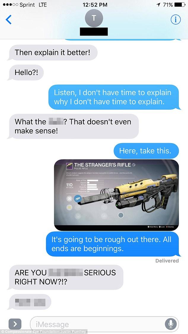 Lady dumps her boyfriend in hilarious text message exchange after he chooses to play games with friends rather than hang out with her.