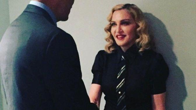Madonna looking vulnerable in a way I've never seen.