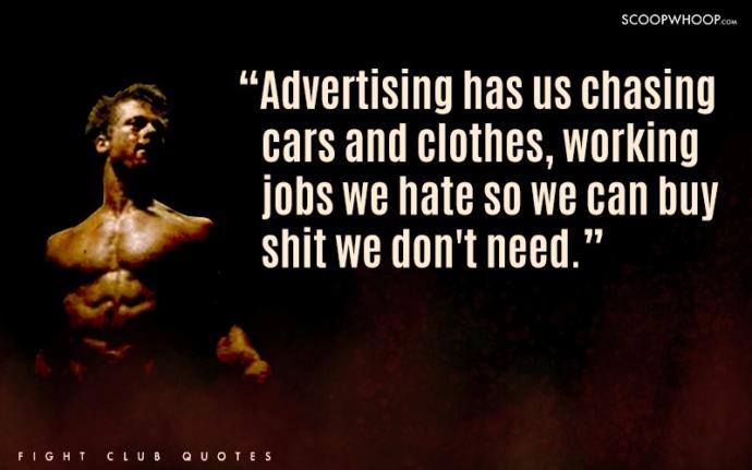 Some Wise and Awesome Quotes From the Movie "Fight Club"