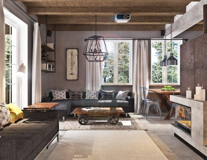 Living Room Industrial Designs