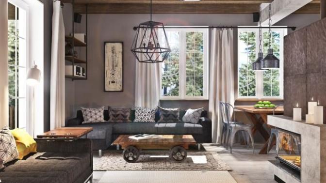 Living Room Industrial Designs