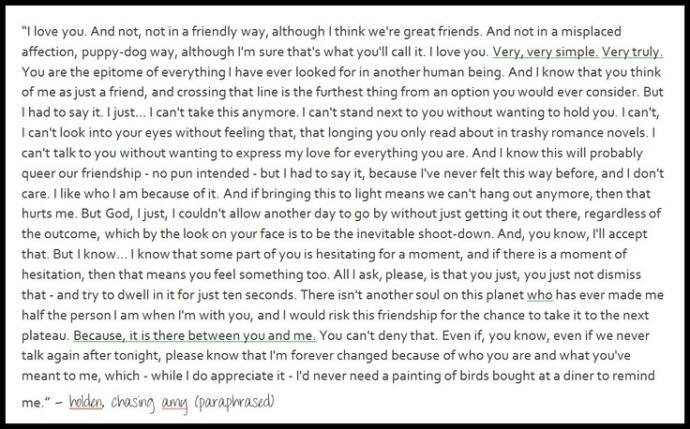 Some Beautiful and Wise Quotes from the Movie "Chasing Amy"