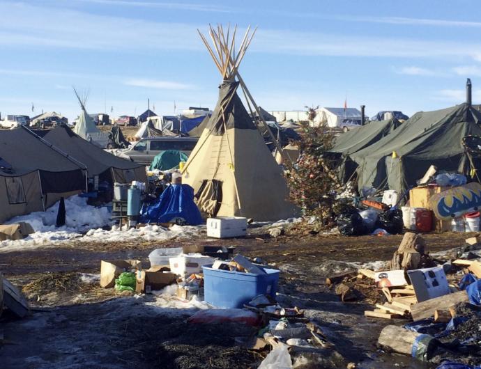 The Shining Pillar of Protest and Free Speech on the Dakota Pipeline