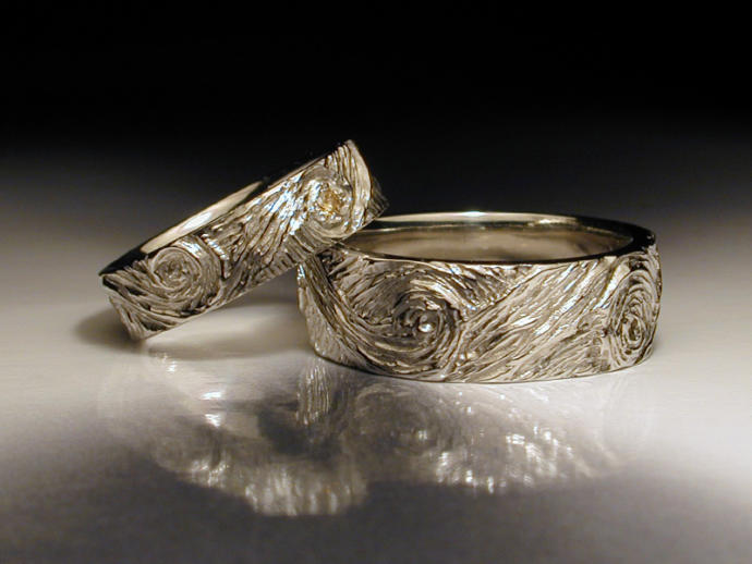 Classical Yet Fun Wedding Bands