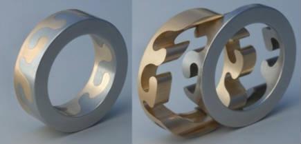 Classical Yet Fun Wedding Bands