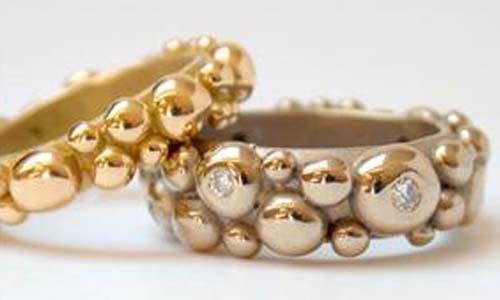 Classical Yet Fun Wedding Bands