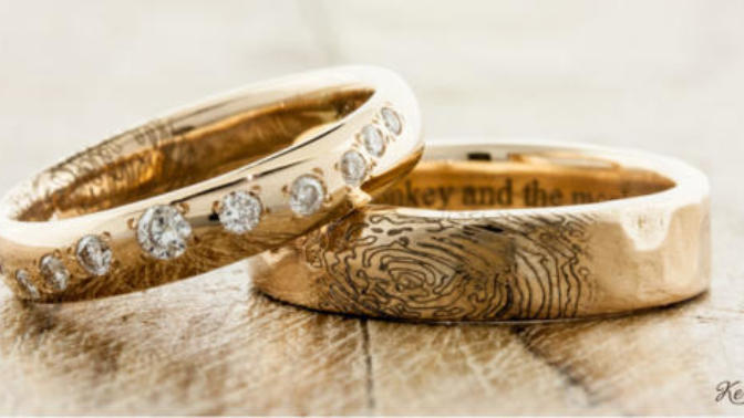 Classical Yet Fun Wedding Bands