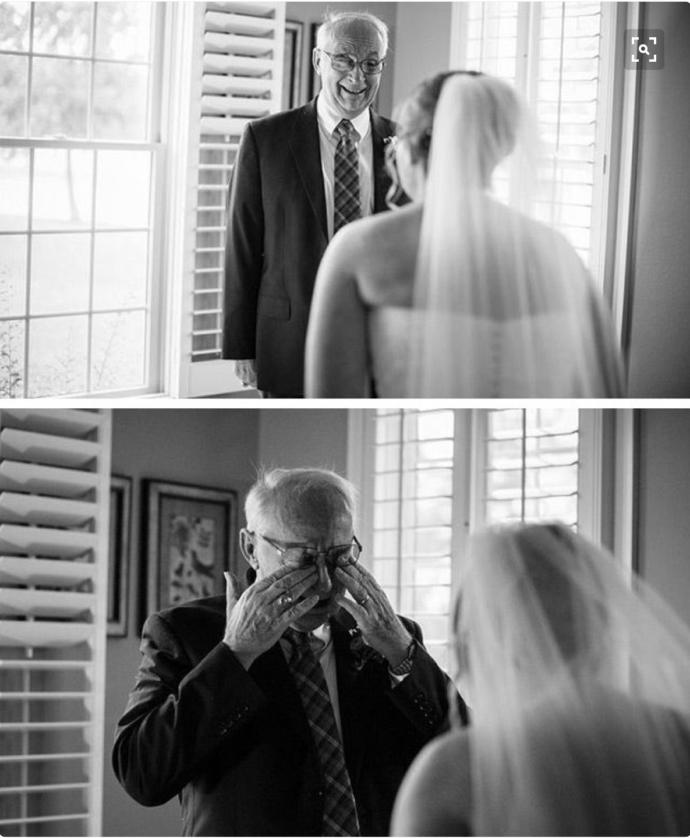 18 Magical "First Looks" Between Brides and Their Fathers