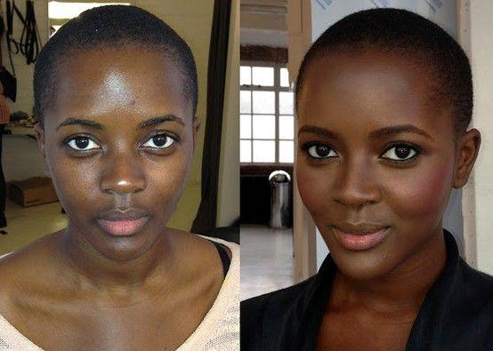 Make-Up Before and After