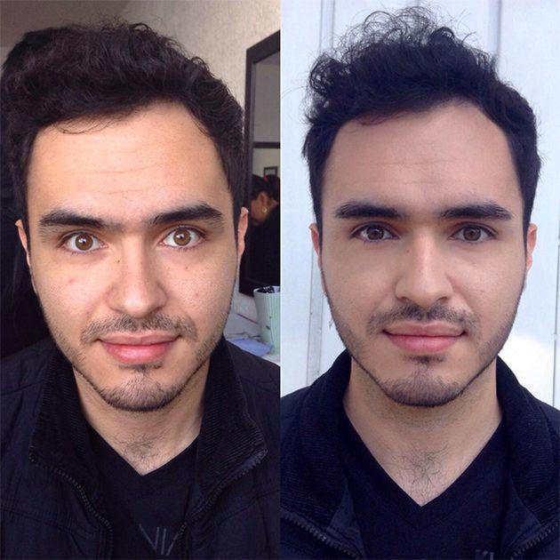 Make-Up Before and After
