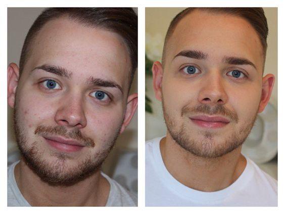 Make-Up Before and After