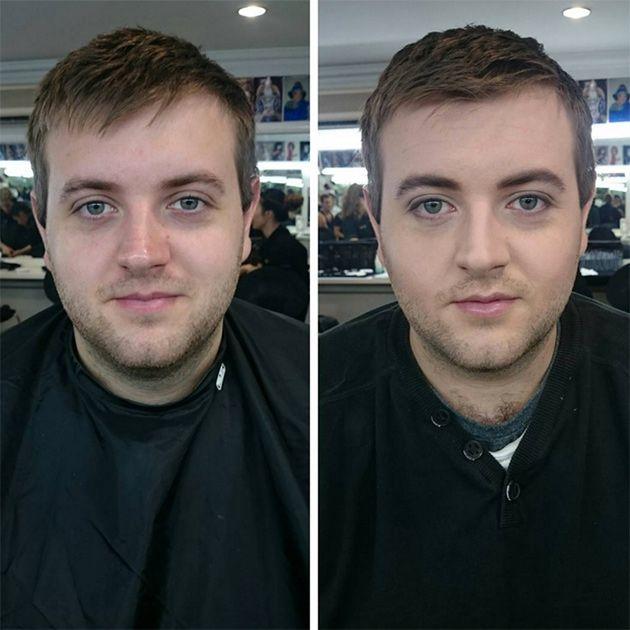 Make-Up Before and After