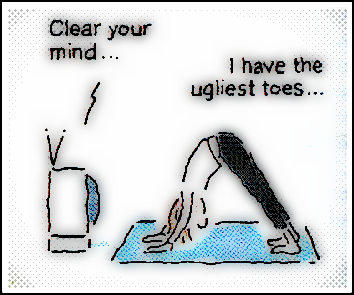 6 Thoughts of a Yoga Student During Class!