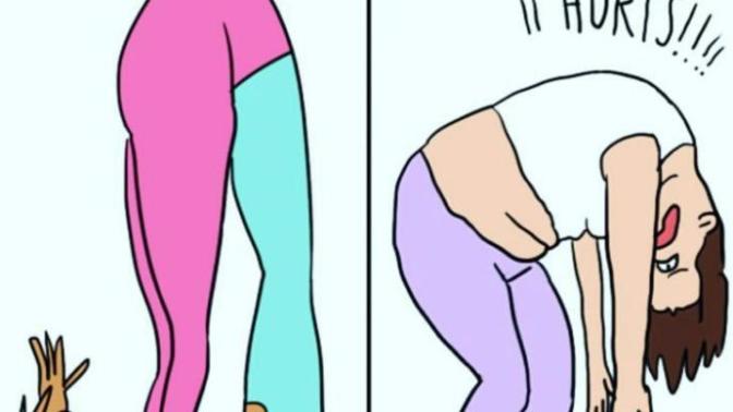 6 Thoughts of a Yoga Student During Class!