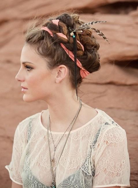 Boho Up Dos For A Formal Event